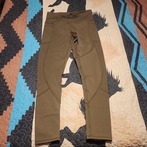 Olive Green Drp Fit Size 2, Small/medium Leggings. With Pockets
